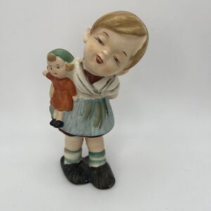 Lipper & Mann Creations 1950’s Girl With Doll Figurine Vintage